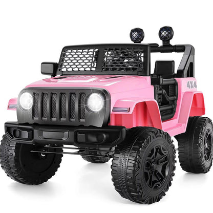 24V/12V Kids Electric Ride On Jeep with Remote Control, LED Lights, and MP3 Player - Limited Time Offer!