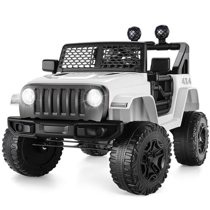 2-Seater 12V Ride-On Truck Toy with Remote Control for Kids - Safe and Fun Ride