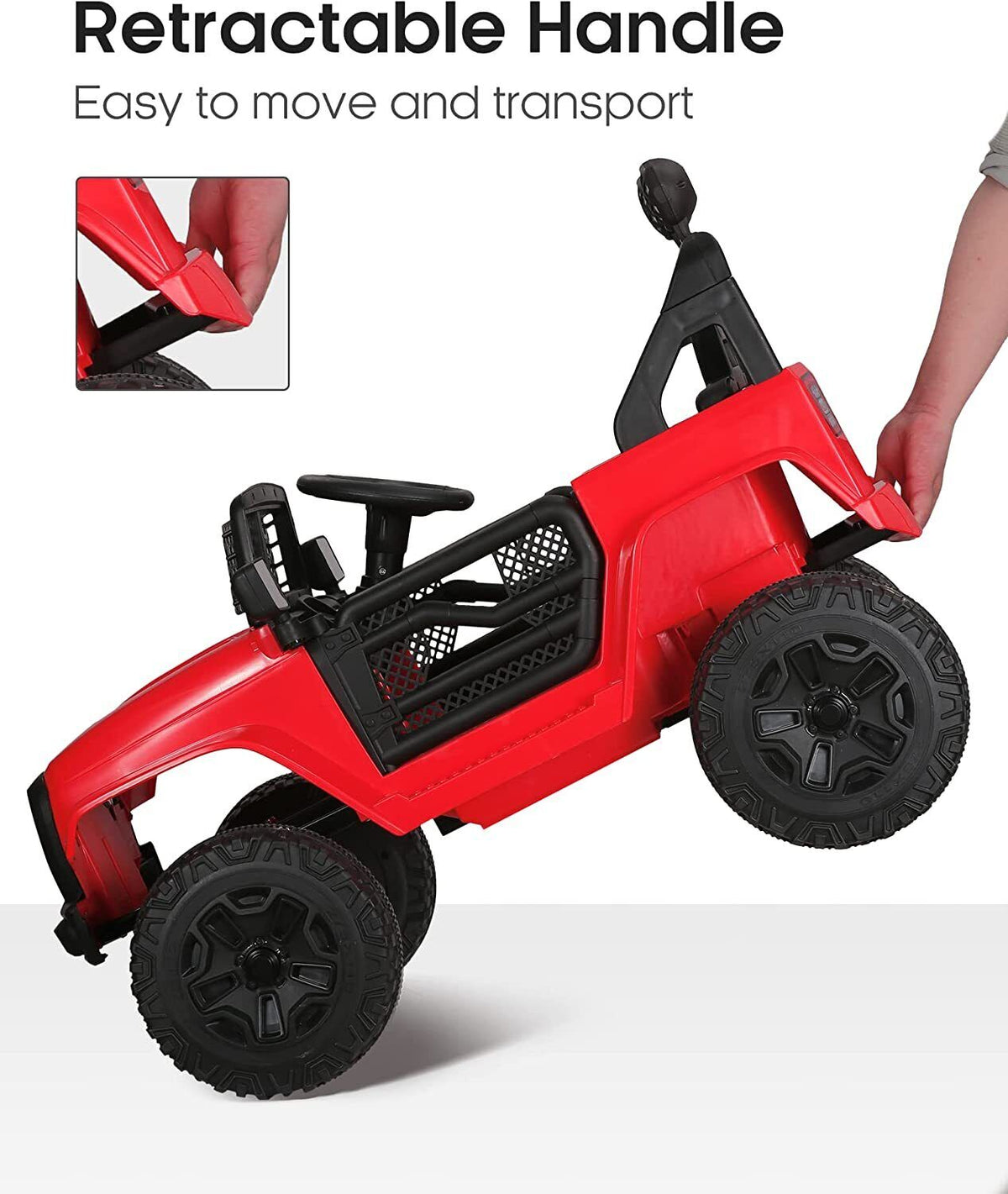2-Seater Electric Ride-On Toy Truck for Kids with Remote Control - 12V 7AH