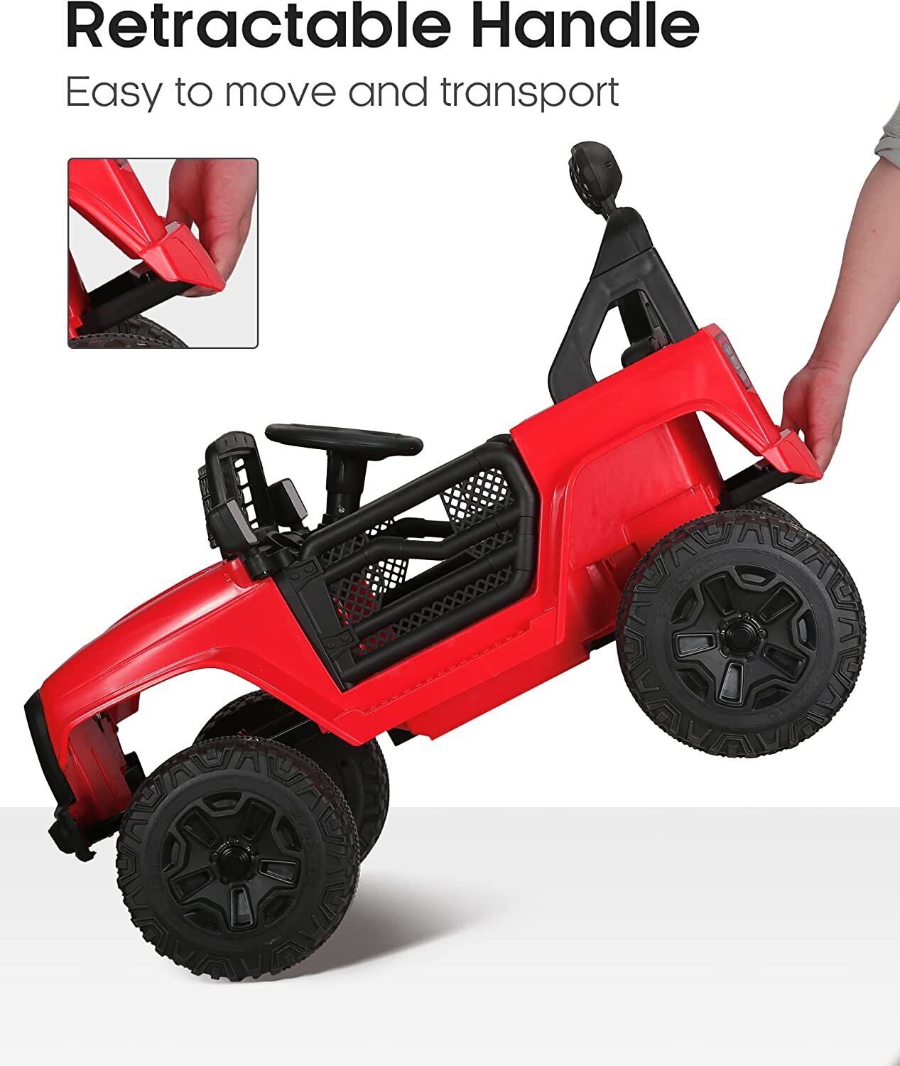 2-Seater Electric Ride-On SUV Truck for Kids with Parental Remote Control - 12V