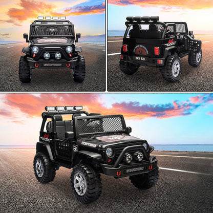 2-Seater Electric Ride-On Jeep for Kids with Remote Control - 12V Toy Truck