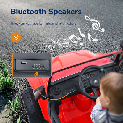 12V Electric Ride-On Truck for Kids Ages 3-8: A Fun and Powerful Parent-Child Adventure!