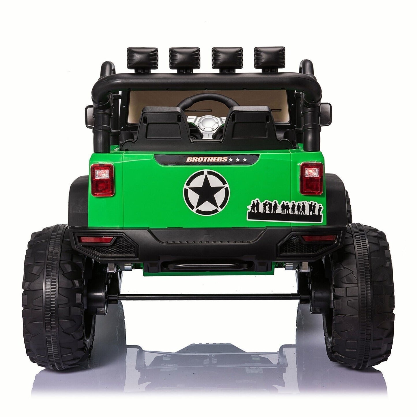 2-Seater 24V Kids Ride-On Truck with Remote Control, LED Lights, and 3-Speed Options