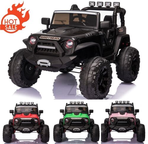 2-Seater Electric Ride-On Truck for Kids with Bluetooth and Remote Control - 24V