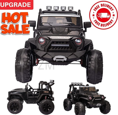2-Seater Electric Ride-On Truck for Kids with Bluetooth and Remote Control - 24V