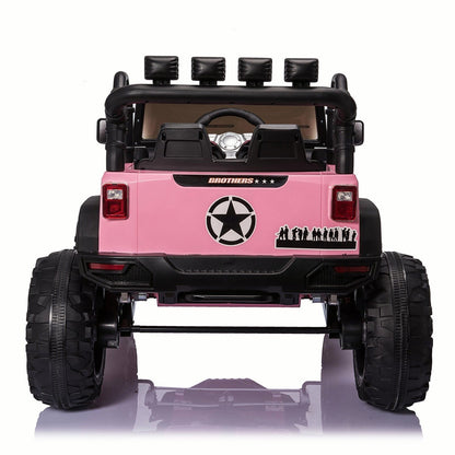 2-Seater Electric Ride-On Truck for Kids with Bluetooth and Remote Control - 24V