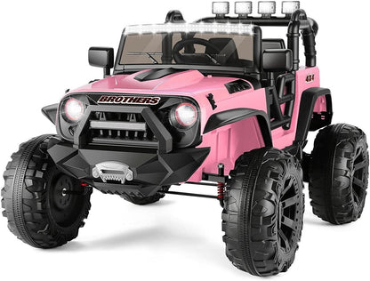 2-Seater Electric Ride-On Truck for Kids with MP3, LED Lights, and Remote Control - 24V