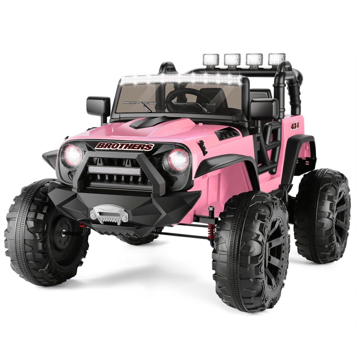 2-Seater Electric Ride-On Truck for Kids with Remote Control and Dual 200W Motors