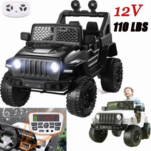 2-Seater Electric Ride-On Truck for Kids with Remote Control and MP3 Player