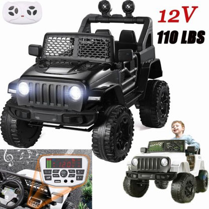 2-Seater Electric Ride-On Truck for Kids with Remote Control and MP3 Player
