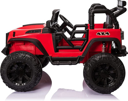 2-Seater Electric Ride-On Car with Remote Control, LED Lights, and MP3 Player - Perfect Gift for Kids!