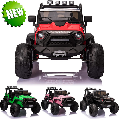 2-Seater 24V Electric Ride-On Truck for Kids with Parental Remote Control - Hot Item!
