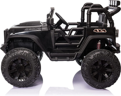 2-Seater Kids Electric Car with Remote Control, MP3 Player, and LED Lights - 24V Ride-On Truck