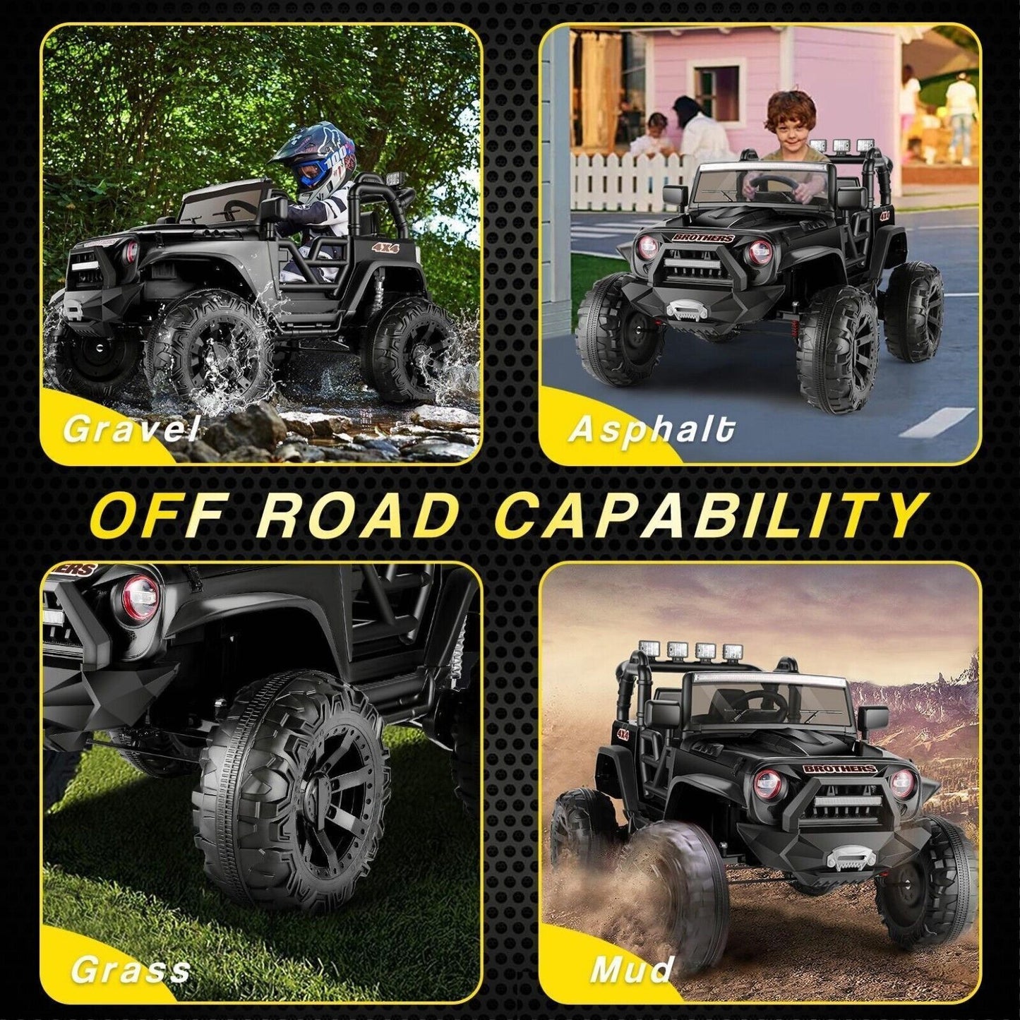 400W Electric Ride-On Car for Kids with 9AH Battery and 2 Seats - 24V Powered Truck