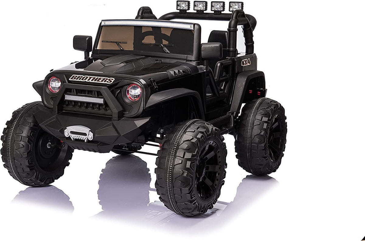 2-Seater Kids Electric Jeep with Remote Control and LED Lights - 24V Ride On Car