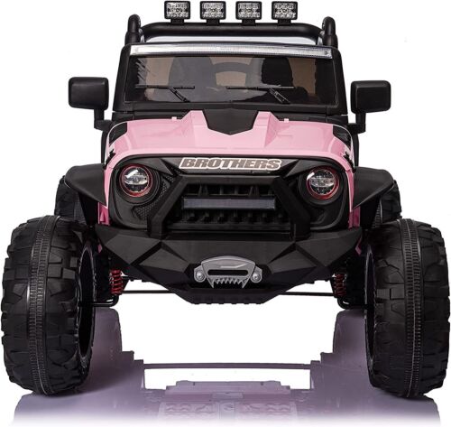 2-Seater Kids Electric Jeep with Remote Control, 3 Speeds, and Music - Suitable for USA