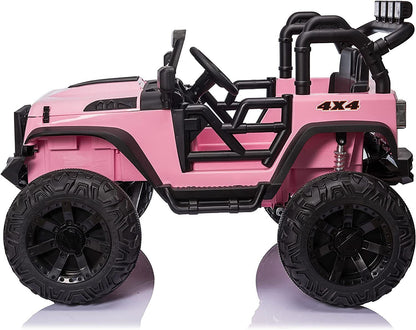 2-Seater Kids Electric Jeep with Remote Control, 3 Speeds, and Music - Suitable for USA
