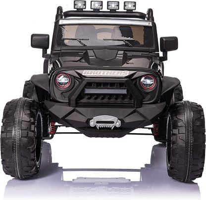 2-Seater Kids Electric Jeep with Remote Control, 3 Speeds, and Music - Suitable for USA