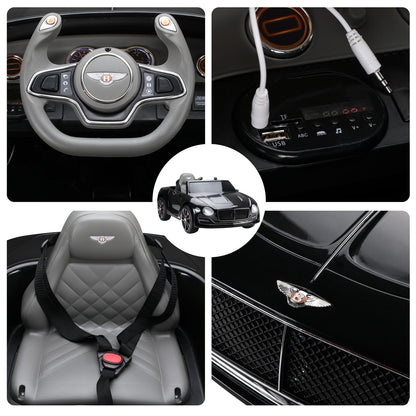 2-Seater Licensed Mercedes-Benz/Bentley Electric Ride-On Car for Kids with Remote Control