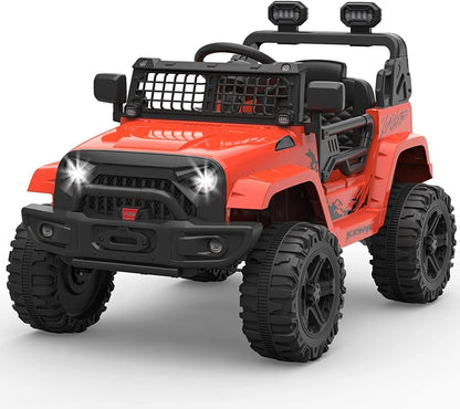 2-Speed Bluetooth Electric Kids Ride-On Truck with LED Lights and Remote Control - 12V US Version