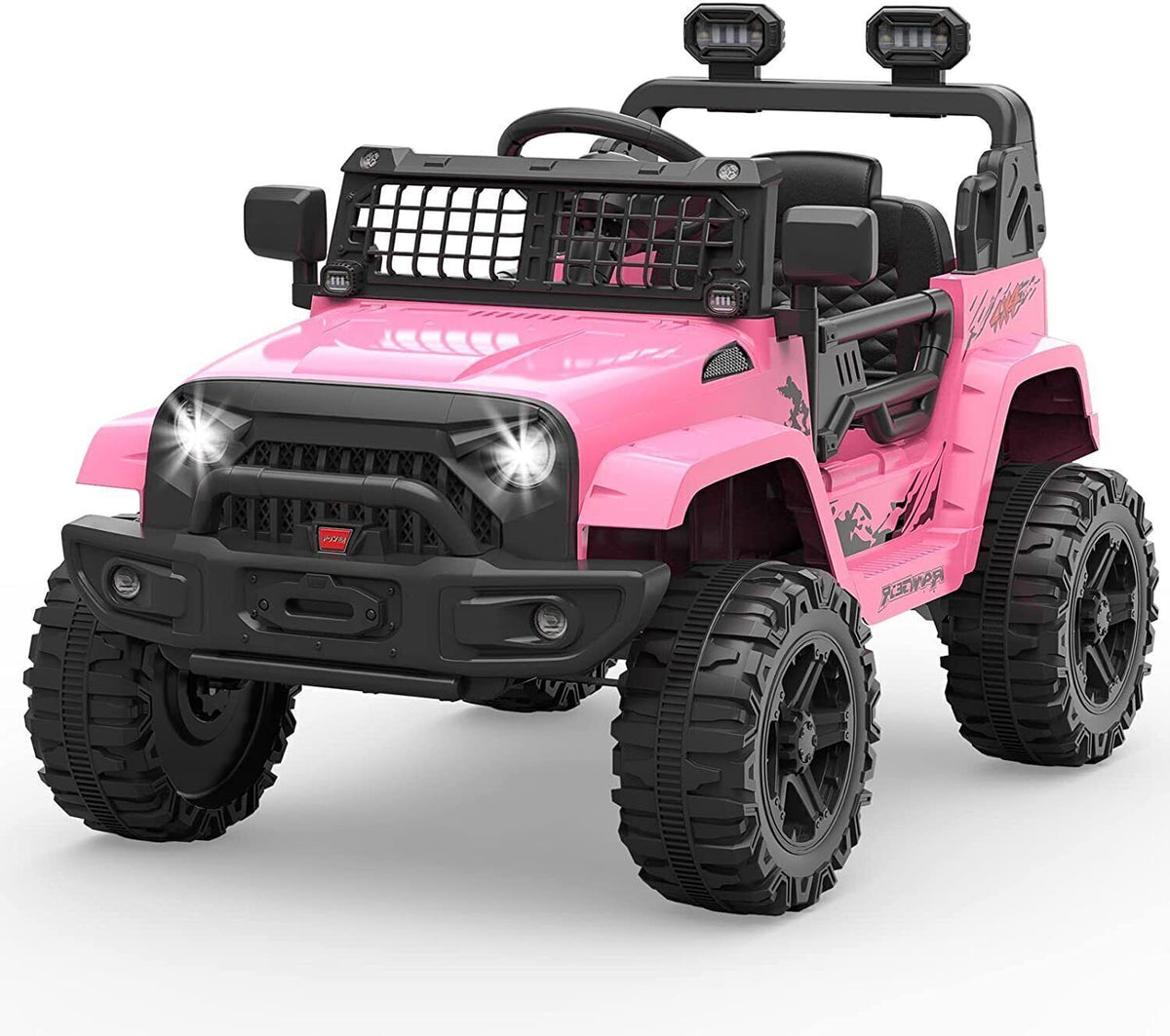 2-Speed Bluetooth Electric Kids Ride-On Truck with LED Lights and Remote Control - 12V US Version