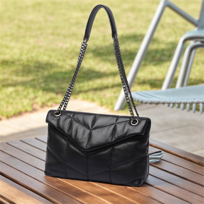 Puffer Shoulder Bag Chain Strap Puffy Crossbody Purse for Women Quilt Large Capacity Shoulder Puffer Bag Free People Bag
