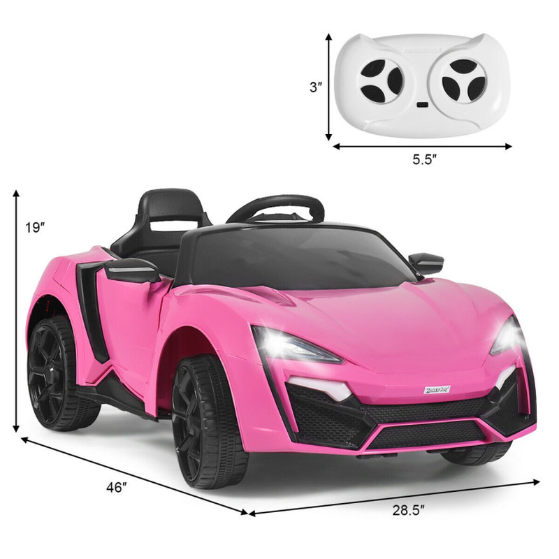 2.4G RC Electric Vehicle with Lights - 12V High Performance