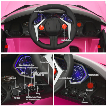 2.4G RC Electric Vehicle with Lights - 12V High Performance