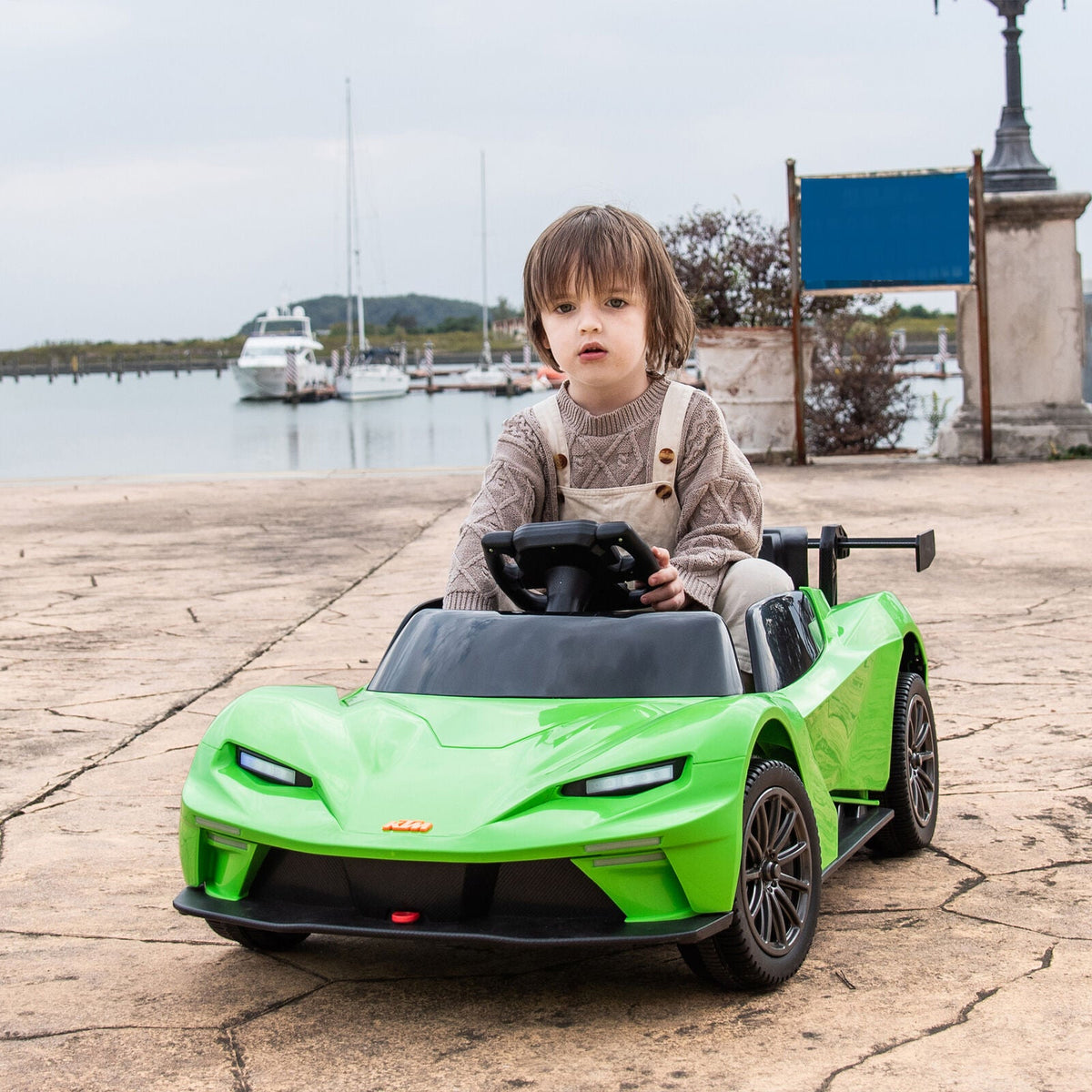 2.4G Remote Control Electric Car for Kids - 12V 7A Ride-On Toy with Parental Control