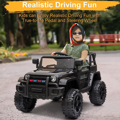 2.4G Remote Control Electric Ride-On Truck for Kids with 12V Battery