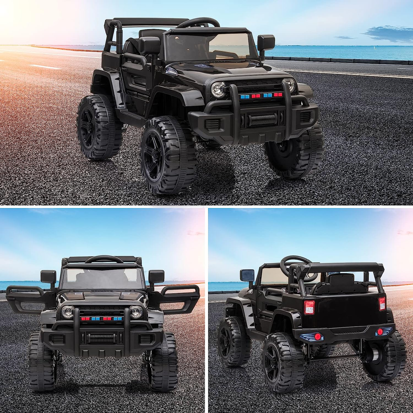 2.4G Remote Control Electric Ride-On Truck for Kids with 12V Battery