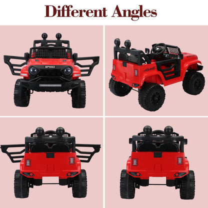2.4G Remote Control Electric Ride-On Truck for Kids with Parental Control - 12V7A