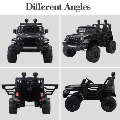 2.4G Remote Control Electric Ride-On Truck for Kids with Parental Control - 12V7A