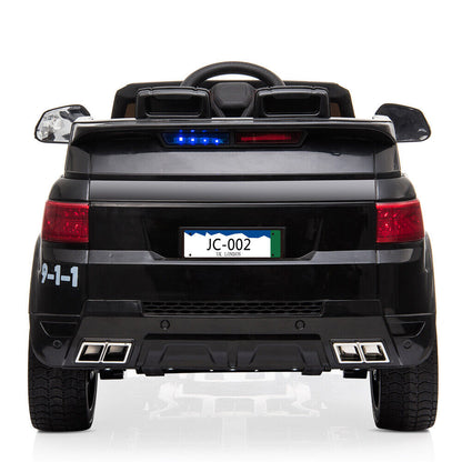 2.4G Remote Control Kids Police Ride On Car with LED Flashing Lights
