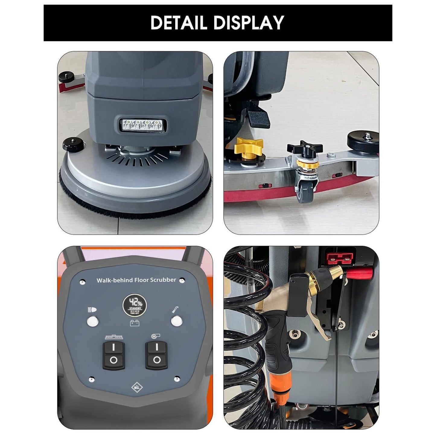 20-Inch Heavy-Duty All-In-One Commercial Electric Walk-Behind Floor Scrubber (SAK52973)