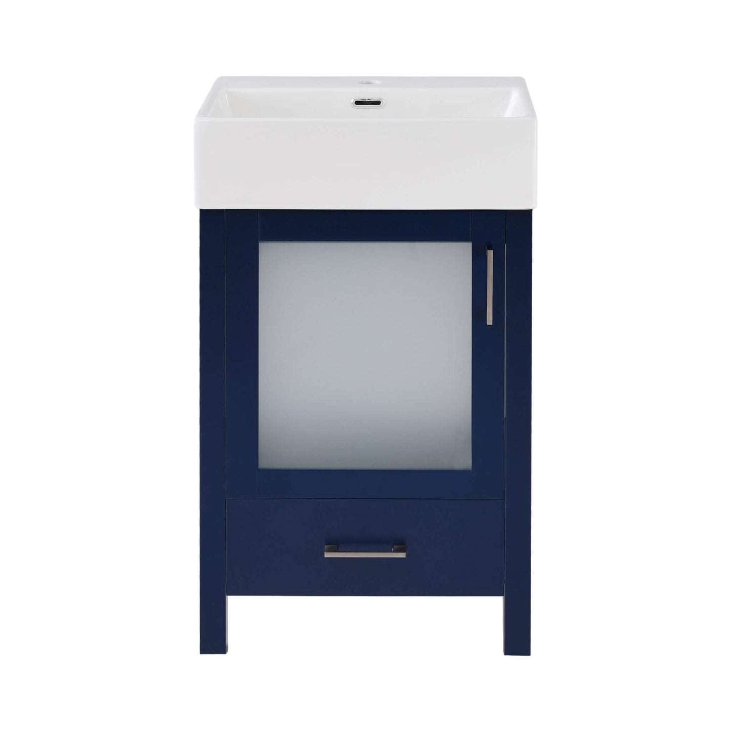 Nuvia 20-Inch Modern Bathroom Vanity With Ceramic Sink And Storage Cabinet (SAK83047)
