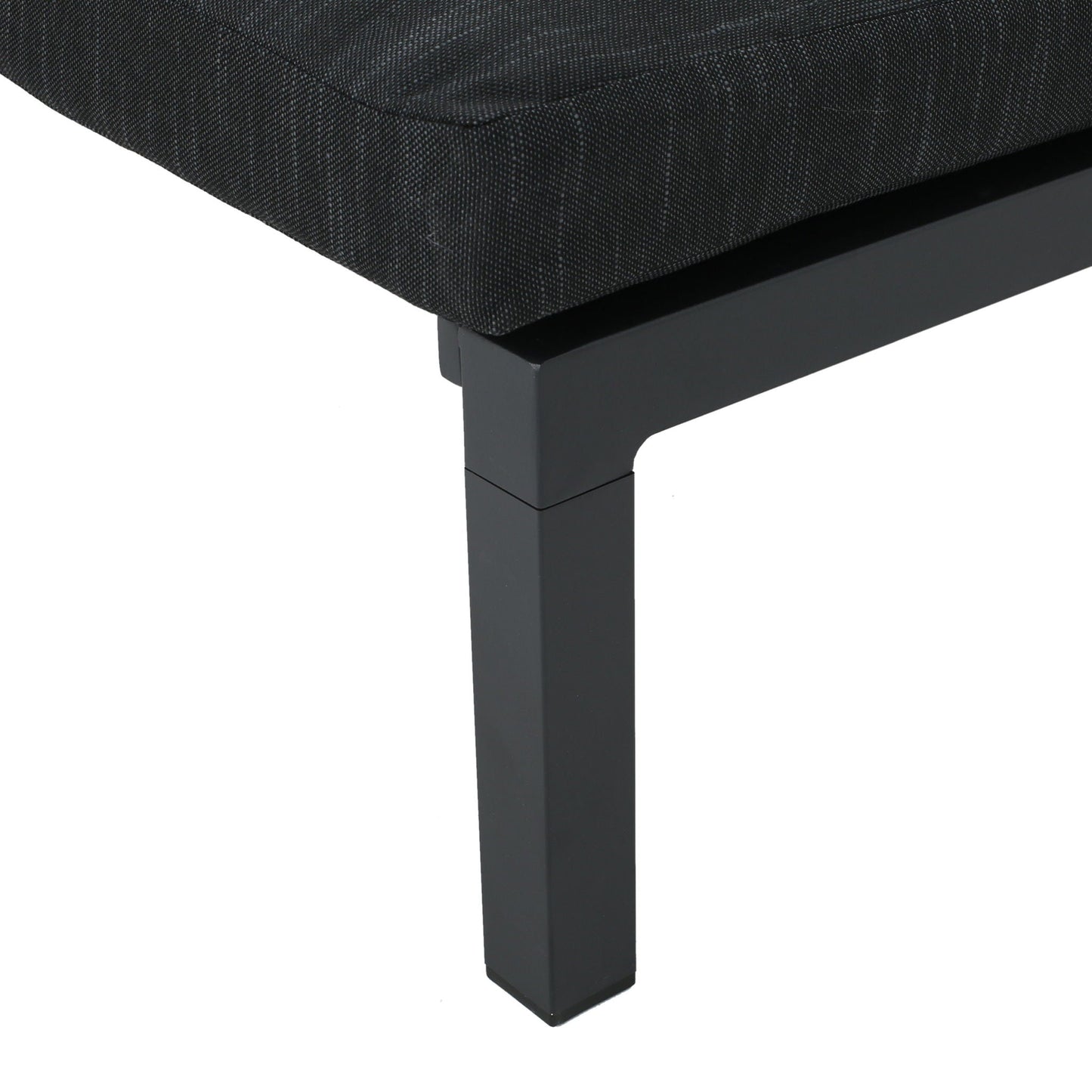 Modern Chaise Lounge With Water Resistant Fabric Cushions
