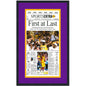 Framed Los Angeles LA Times Lakers First At Last 2000 NBA Finals Champions 14x22 Basketball Newspaper Cover Photo Professionally Matted