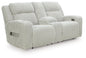 Forest Lake - Power Reclining Loveseat With Console / Adj Headrest
