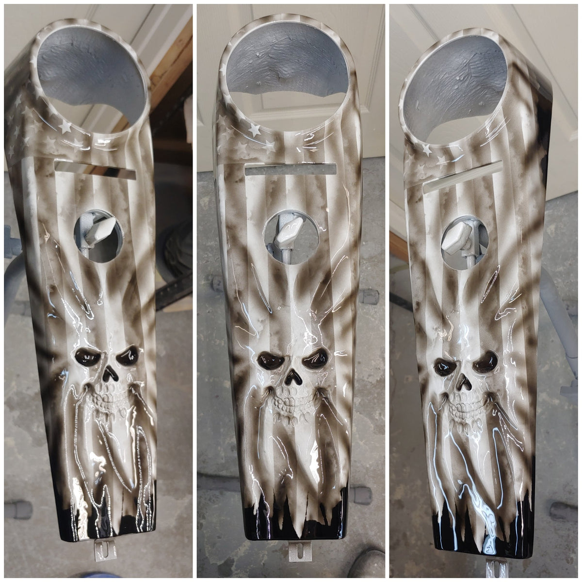 Harley Davidson softail console 3D skull theme