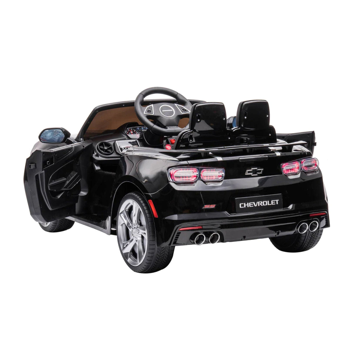 2021/2022 Chevy Camaro Racing 2SS Battery Powered Ride On Car Toy - Black Edition