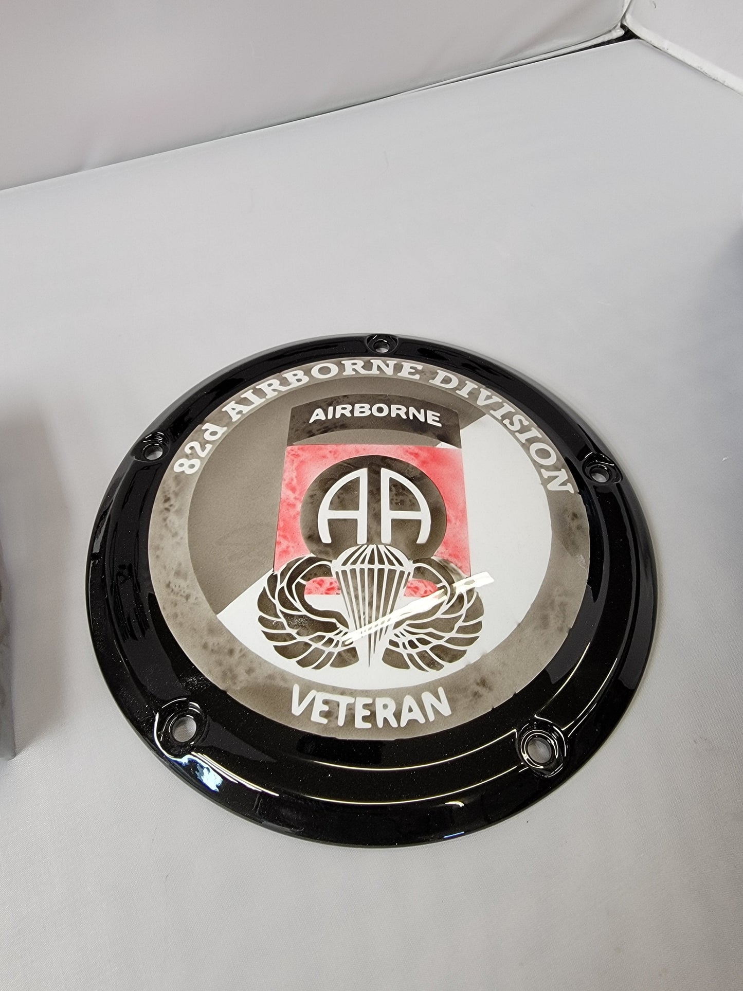 82nd airborne Harley derby cover