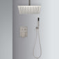 Ceiling Mounted Shower System Combo Set with Handheld and 16" Shower Head