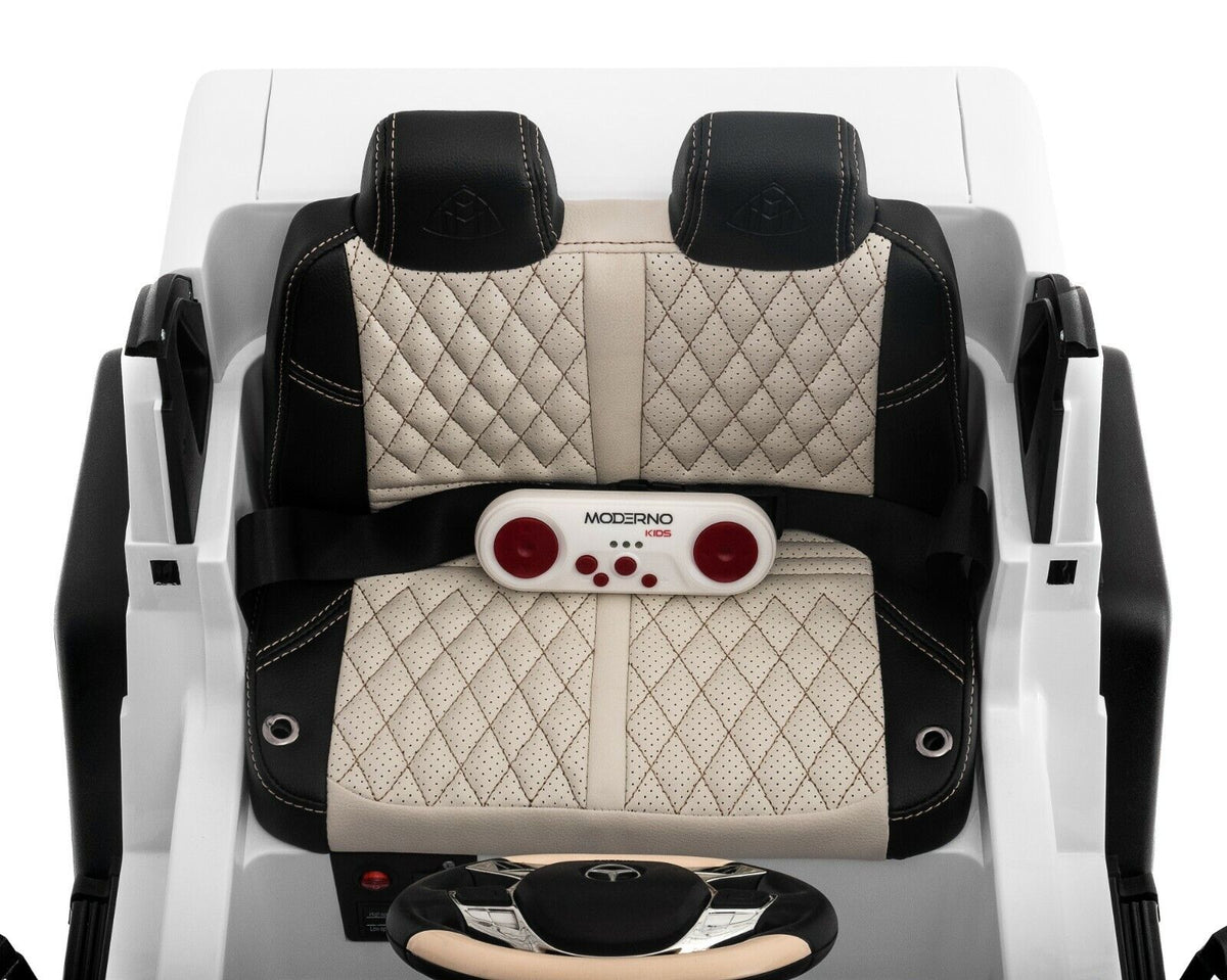 2022 Mercedes G Wagon Kids Ride-On Car with Remote Control and Leather Seat - 12V Battery Powered