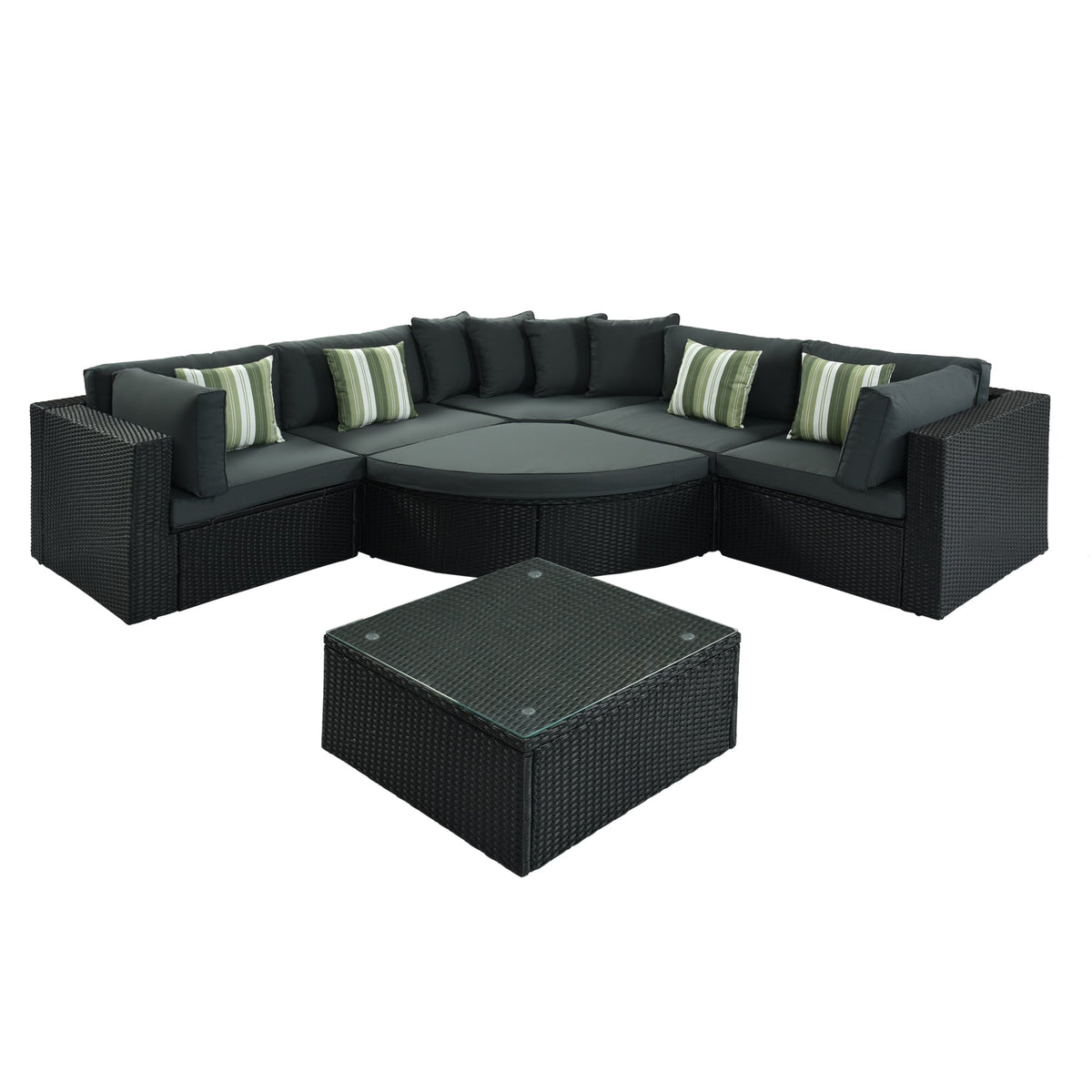 GO 7-Piece Outdoor Wicker Sofa Set