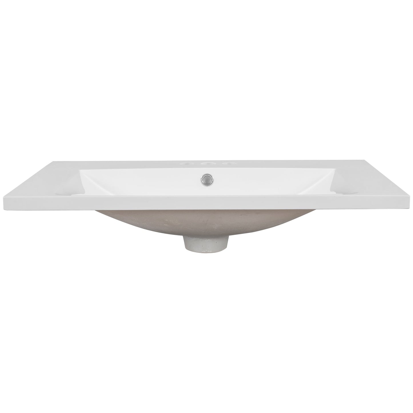 30" Single Bathroom Vanity Top with Undermount Ceramic Sink
