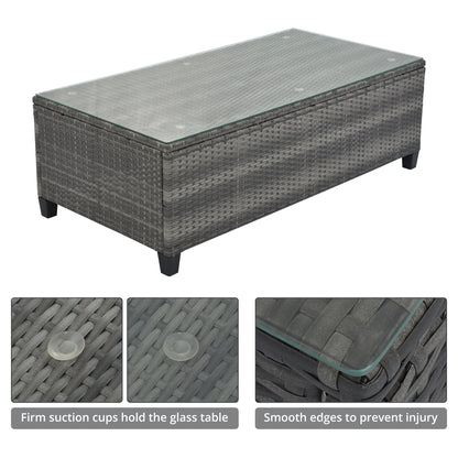 8-Pieces Outdoor Wicker Round Sofa Set
