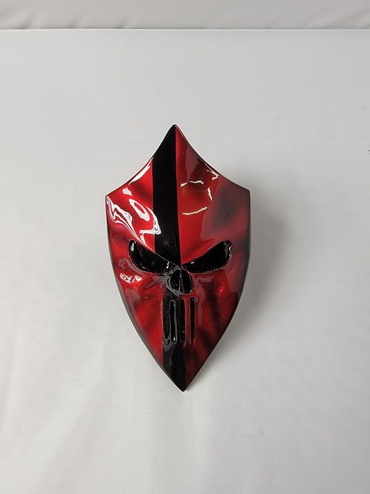 Punisher theme arrowhead shaped horn cover