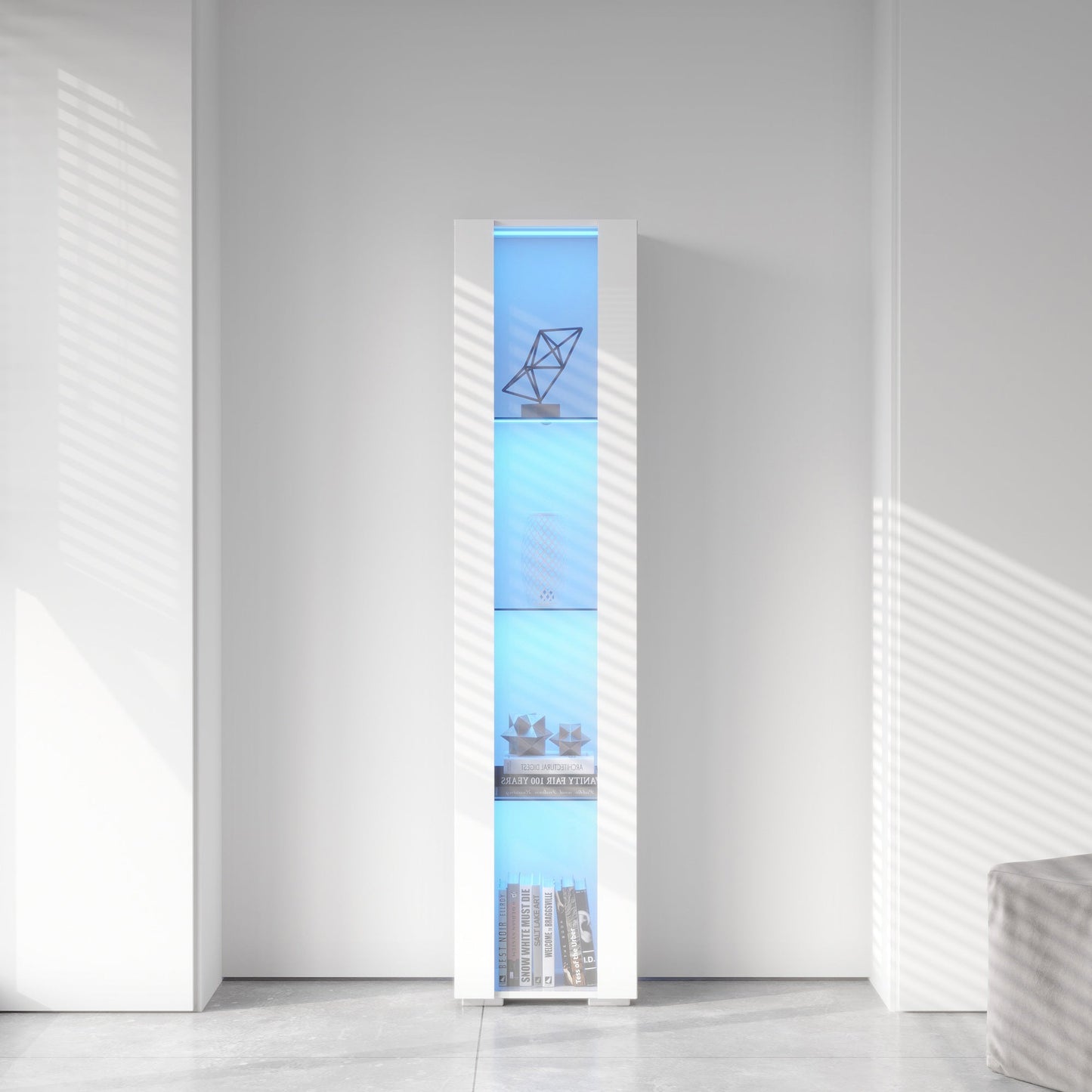 Side Cabinet with Aluminum Strip Lamp