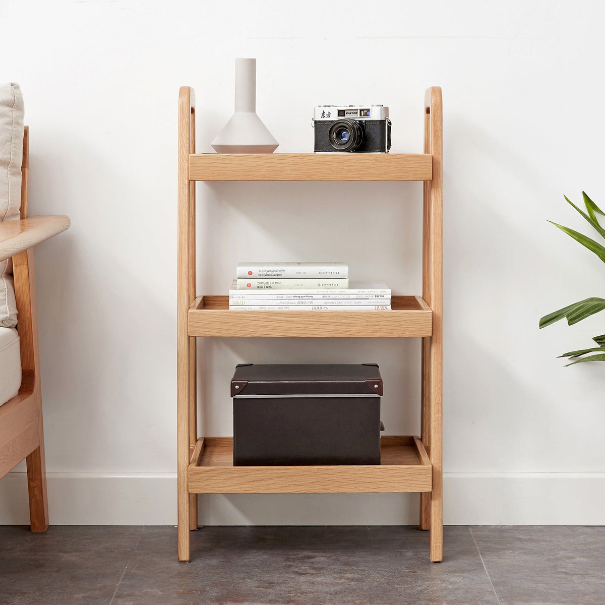 3-Tier Beech Wood Shoe Rack for Premium Storage